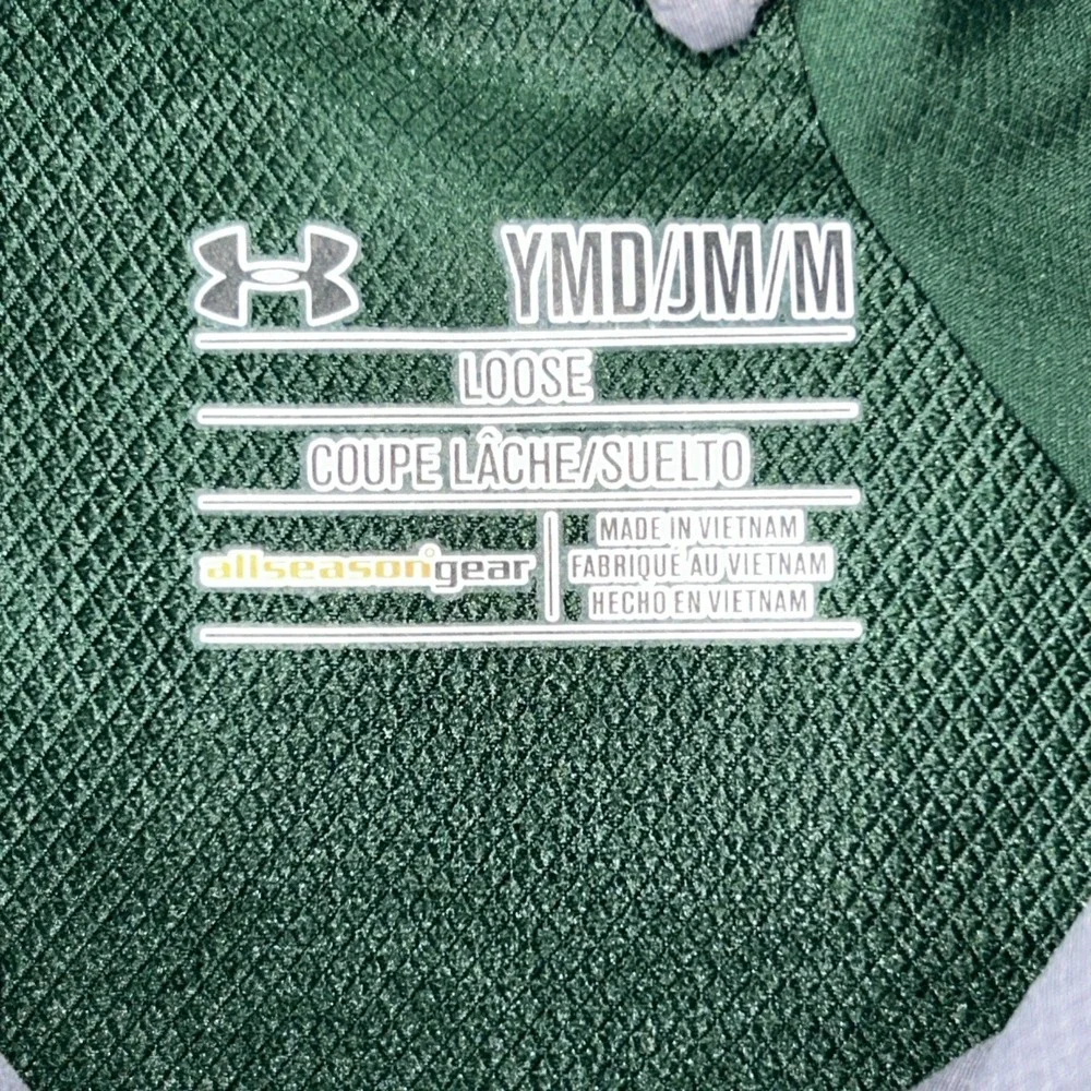 Under Armour Baylor Bears Kids Youth Medium Green Full Zip Hooded Jacket JM YMD